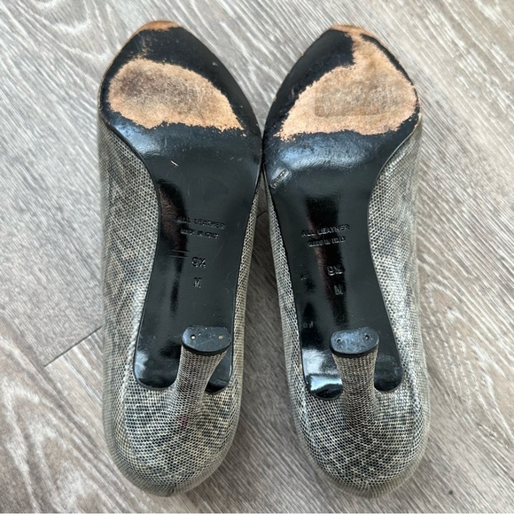 Yves Saint Laurent vintage snake pointy kitten heels, trendy shoes, fashion - Picture 7 of 14